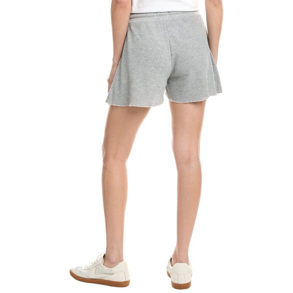 Chaser Womens Thermal Waffle Short, Grey - Picture 3 of 4